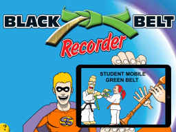 Black Belt Recorder Student Green Mobile (iPad/iPod/iPhone only)