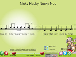 Nicky Nacky Nocky Noo - SongTorch Audio & Notation File